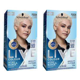 Schwarzkopf LIVE Colour Intense Bleach Absolute Platinum 00A Pack of 2