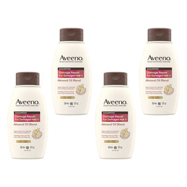 Aveeno Damage Repair+ Almond Oil Blend Shampoo 354mL Pack of 4