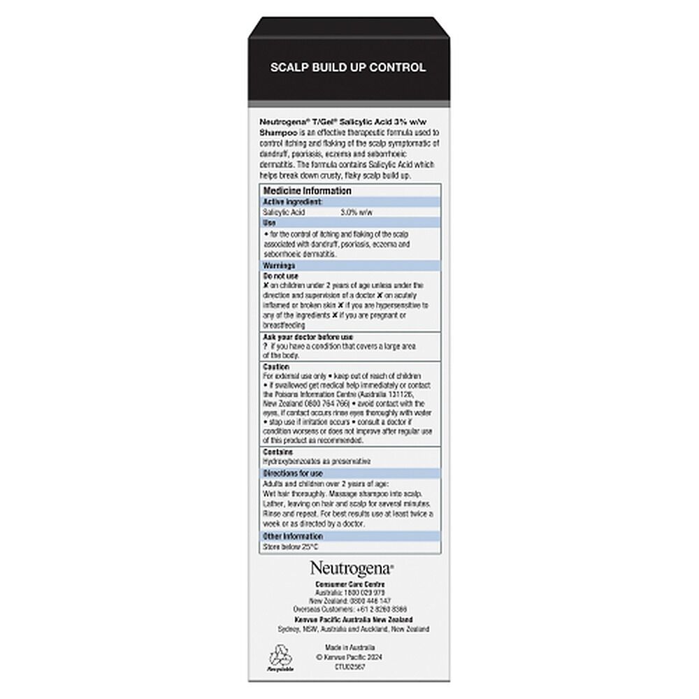 Neutrogena T/Gel Salicylic Acid Shampoo 200mL