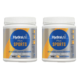 Hydralyte Plus Sports Orange Flavoured Powder 900g Pack of 2