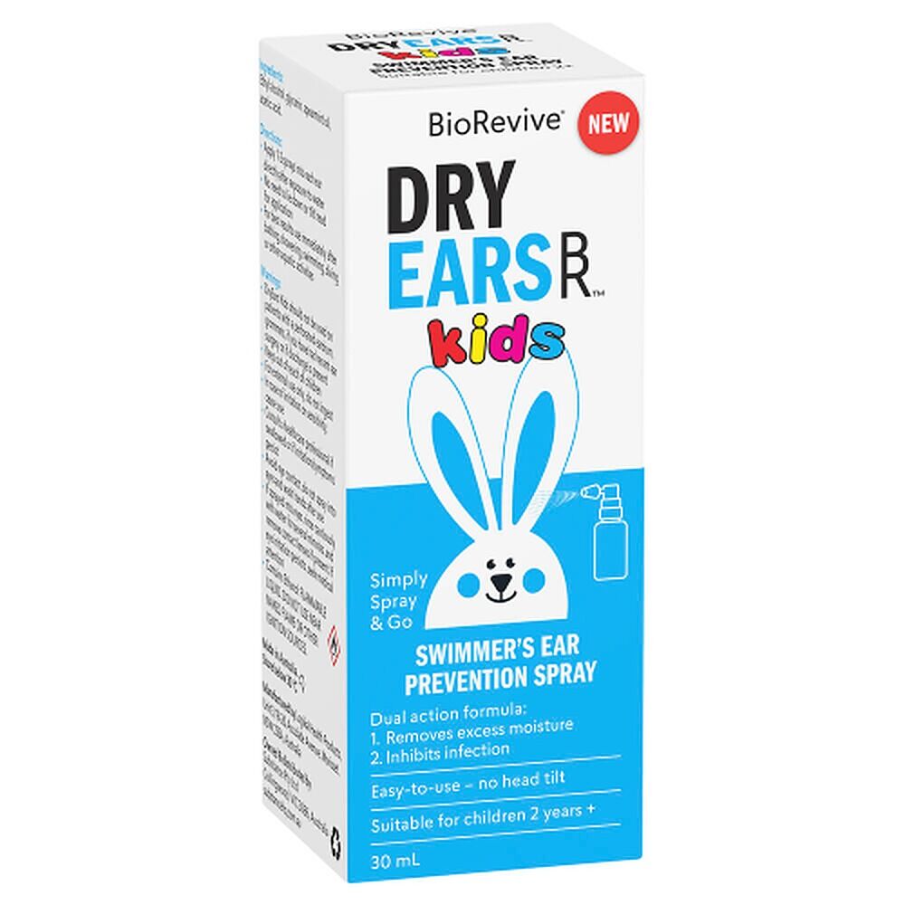 BioRevive DryEars Kids Swimmer's Ear Prevention Spray Blue 30mL