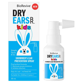 BioRevive DryEars Kids Swimmer's Ear Prevention Spray Blue 30mL