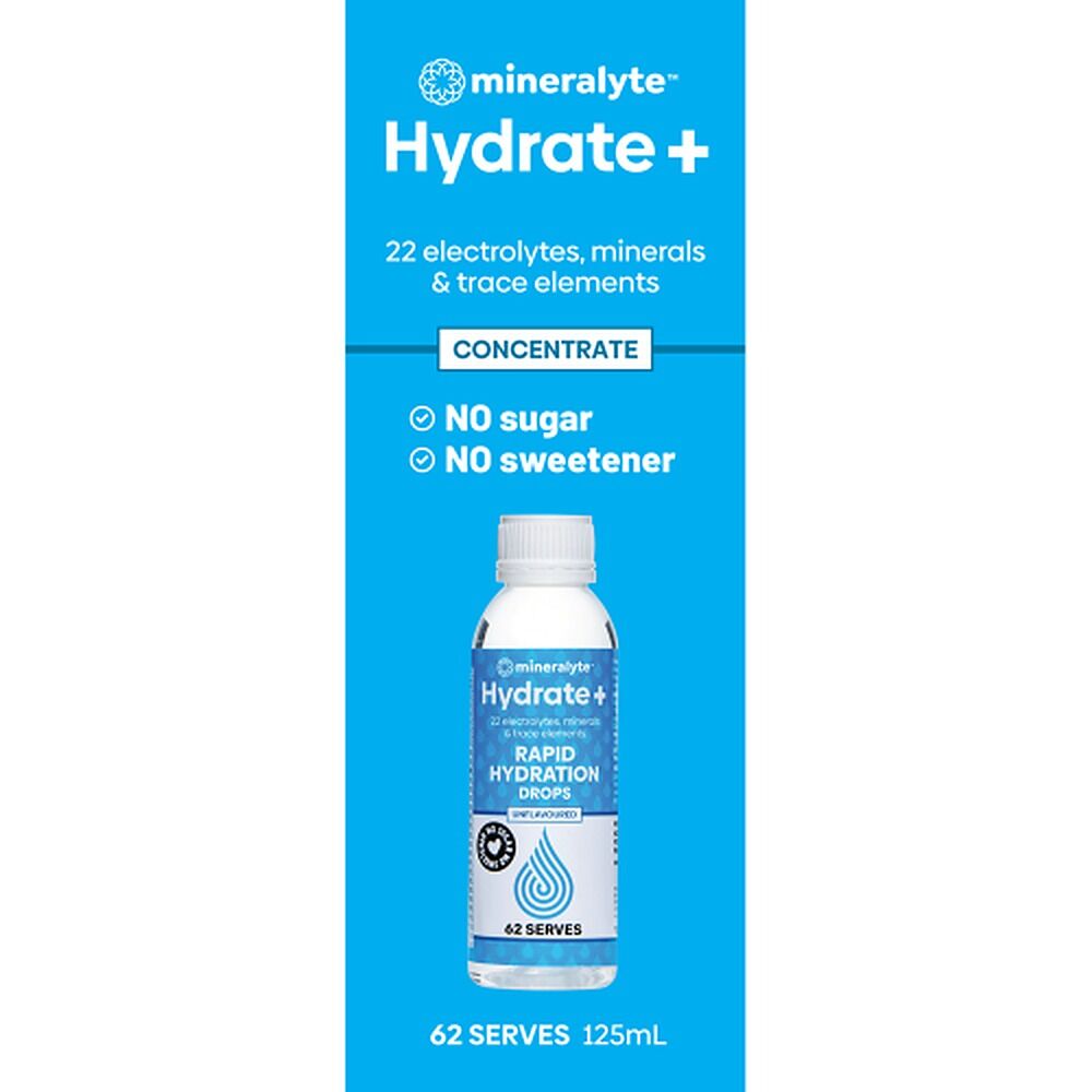 Mineralyte Hydrate + Rapid Hydration Drops 125mL