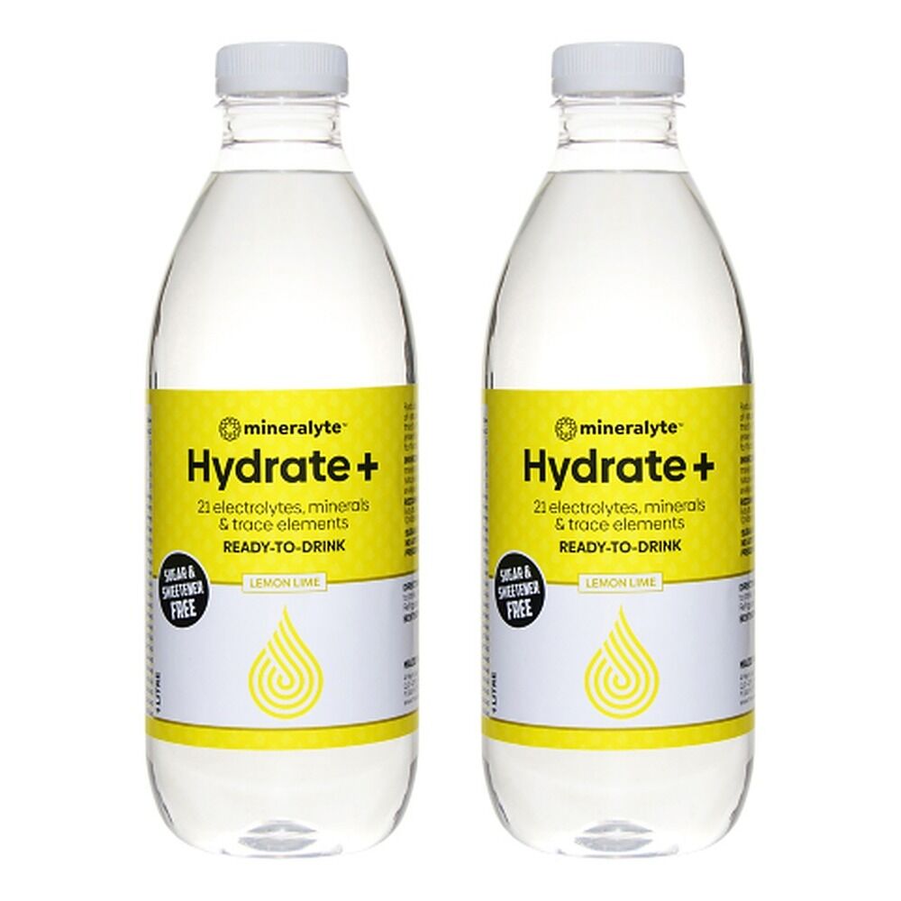 Mineralyte Lemon/Lime Drink, Litre Bottle Pack of 2