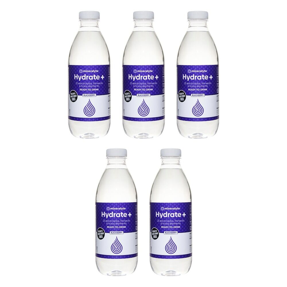 Mineralyte Blackberry Drink, Litre Bottle Pack of 5