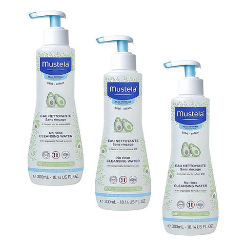 Mustela No Rinse Cleansing Water for Normal Skin 300mL Pack of 3