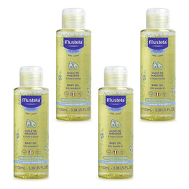 Mustela Baby Oil 100mL Pack of 4