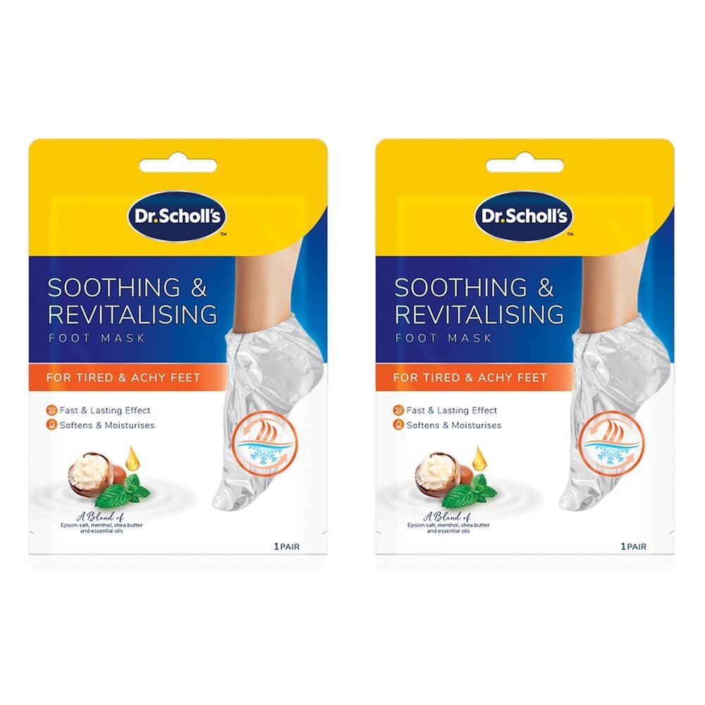 Scholl Soothing & Revitalising Foot Mask Pack of 2