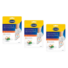 Scholl Soothing & Revitalising Foot Mask Pack of 3