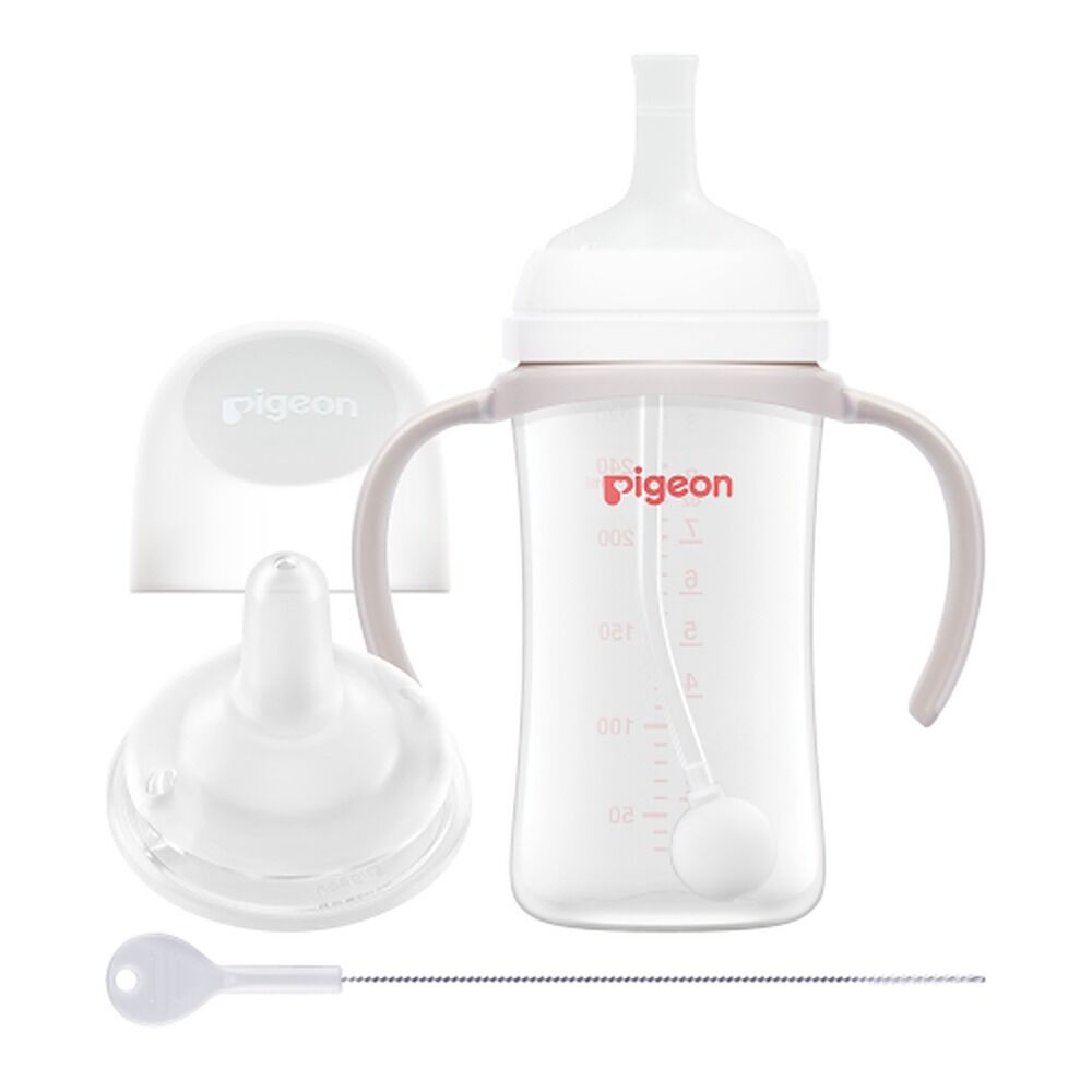 Pigeon SofTouch 2-Step Straw Bottle Set 6+ Months 240mL