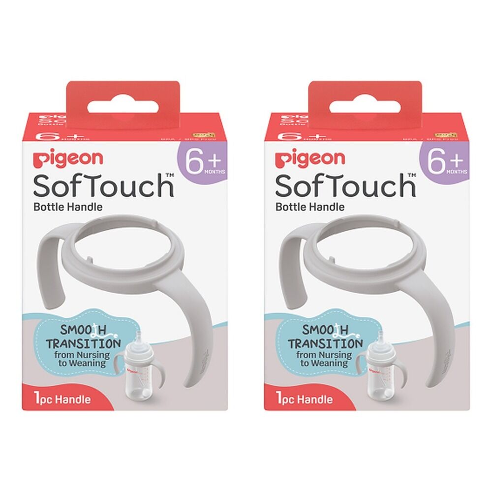 Pigeon SofTouch Bottle Handle 6+ Months Pack of 2
