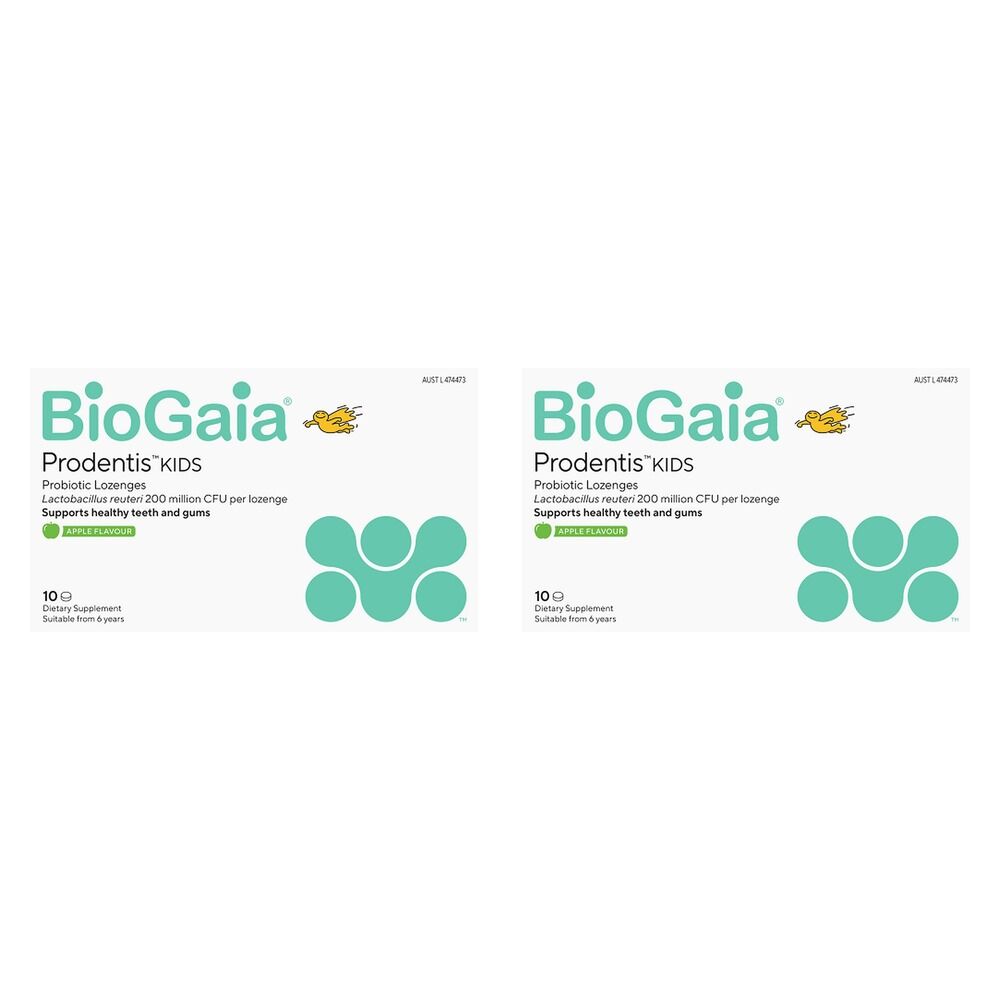 BioGaia Prodentis Kids Lozenges Apple 10 Pack Bundle of 2