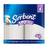 Sorbent Silky White Double Length Toilet Tissue 3 Ply 4 Pack x 4