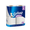 Sorbent Silky White Double Length Toilet Tissue 3 Ply 4 Pack x 4