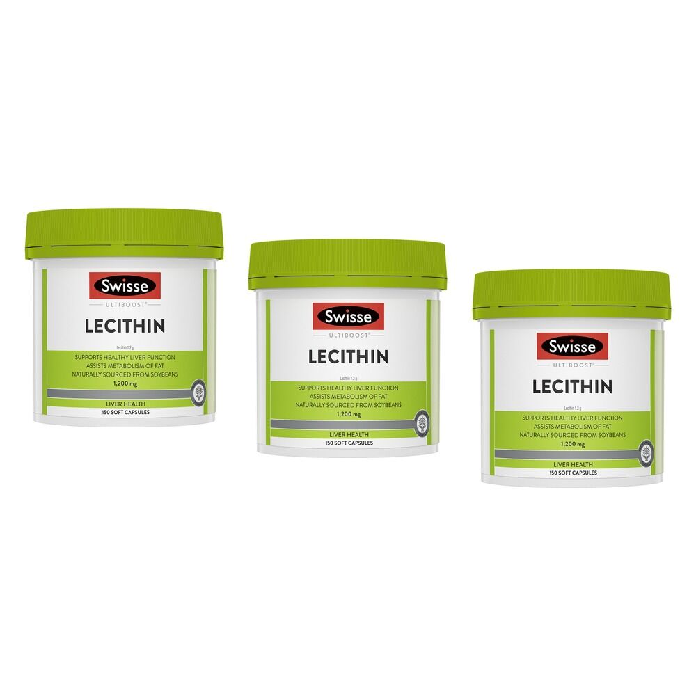 Swisse Ultiboost Lecithin 150 Capsules Pack of 3