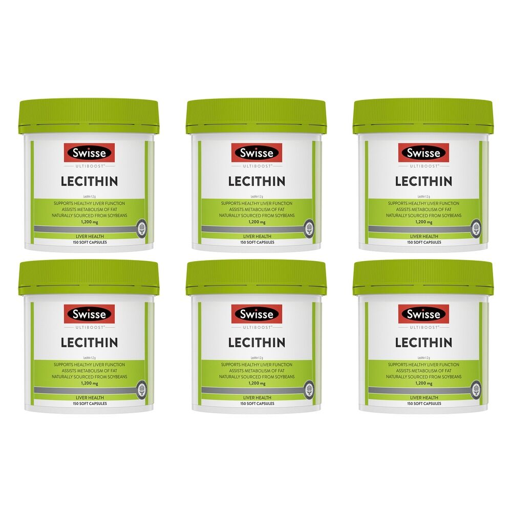 Swisse Ultiboost Lecithin 150 Capsules Pack of 6