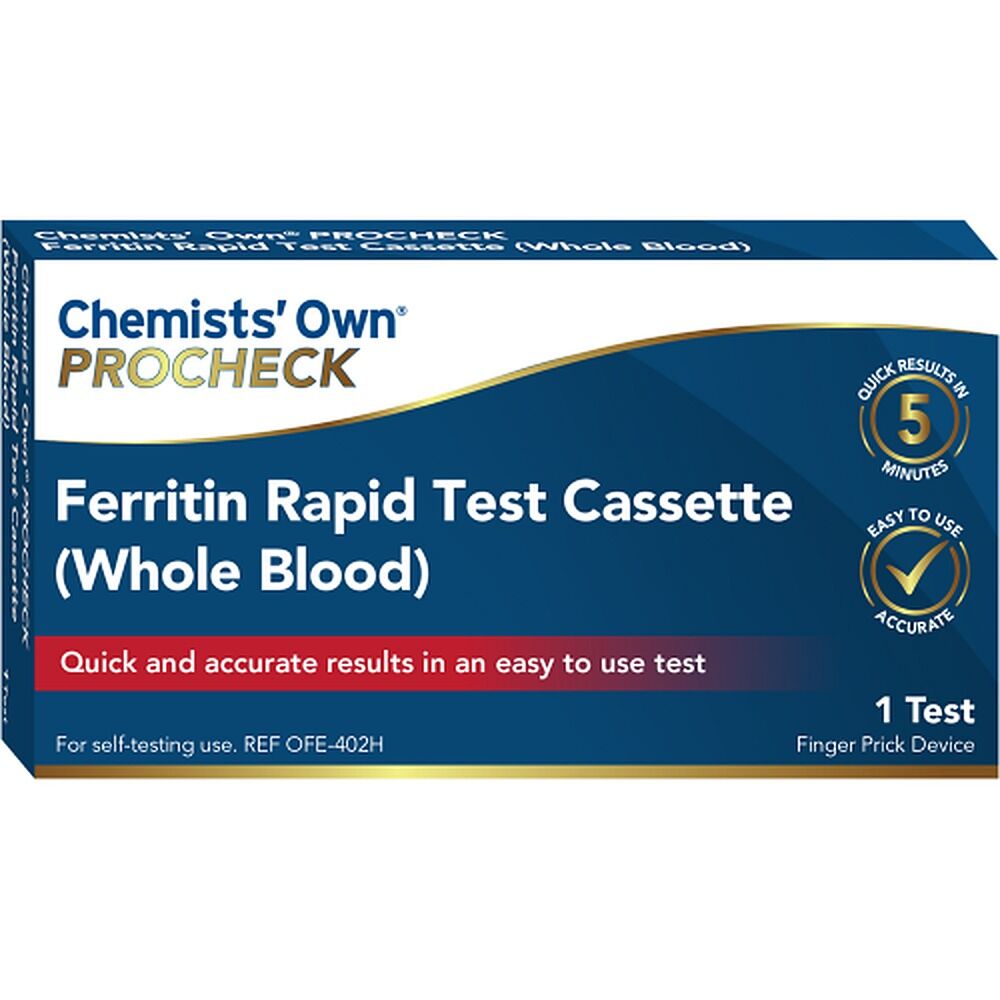 Chemists' Own PROCHECK Ferritin Rapid Test Cassette Whole Blood