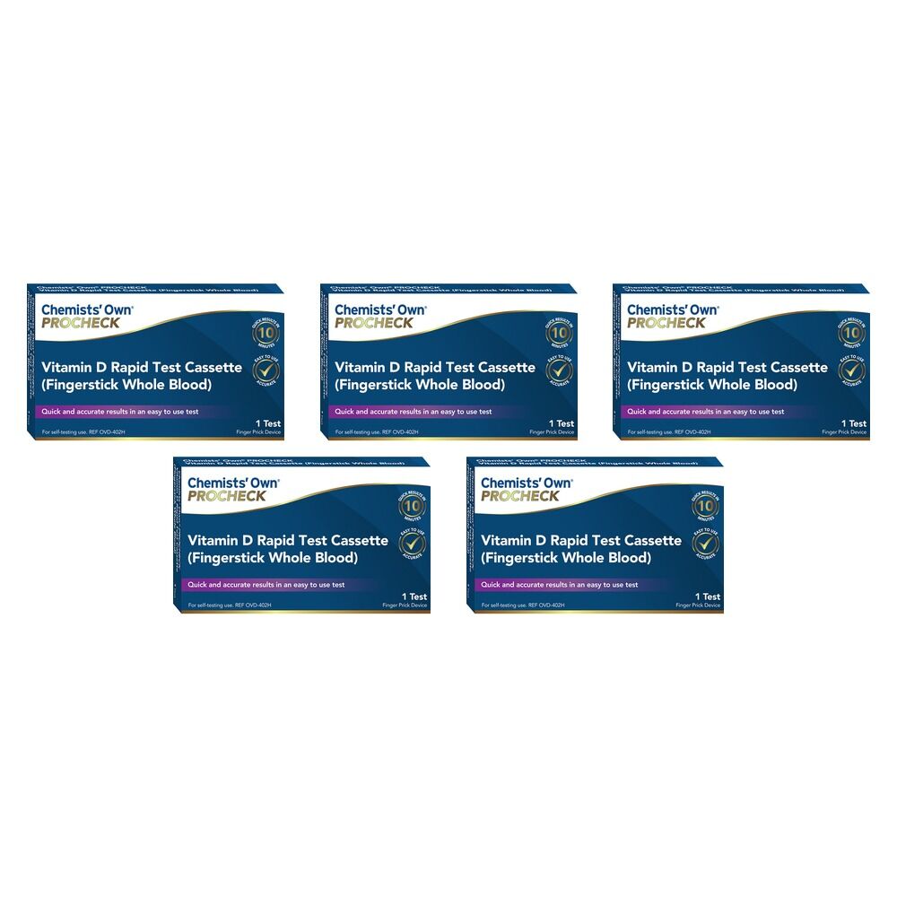 Chemists' Own ProCheck Vitamin D Rapid Test Cassette Pack of 5