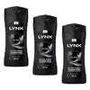 Lynx Black 3-in-1 Body Wash 400mL Pack of 3