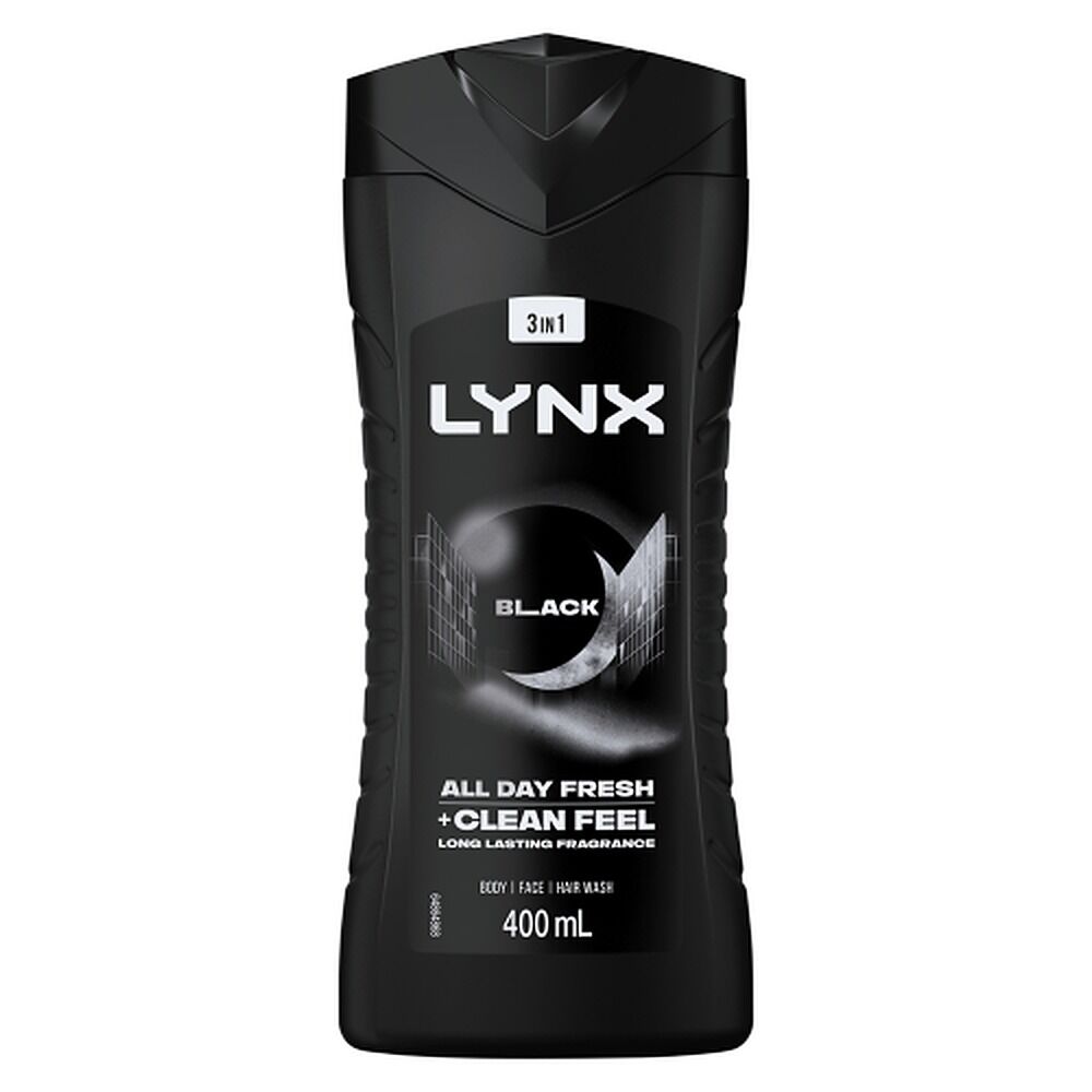 Lynx Black 3-in-1 Body Wash 400mL