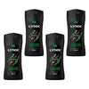 Lynx Africa 3-in-1 Body Wash 400mL Pack of 4