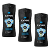 Lynx Ice Chill 3-in-1 Body Wash 400mL Pack of 3