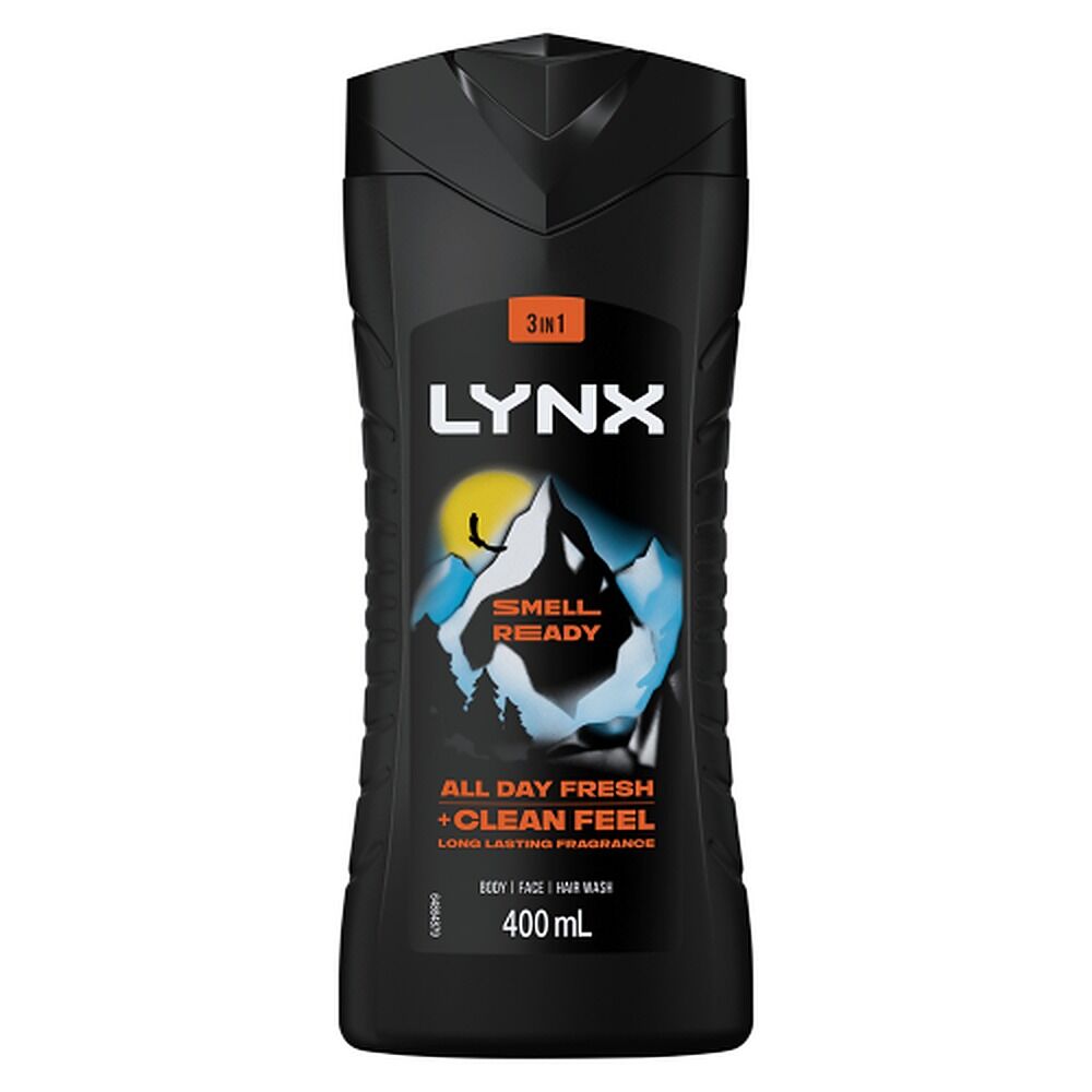 Lynx Smell Ready 3-in-1 Body Wash 400mL