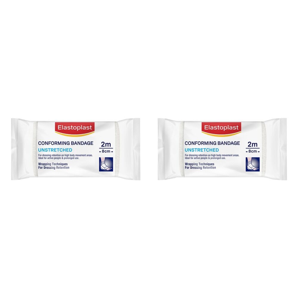 Elastoplast Conforming Bandage Unstretched 8cm x 2m Pack of 2