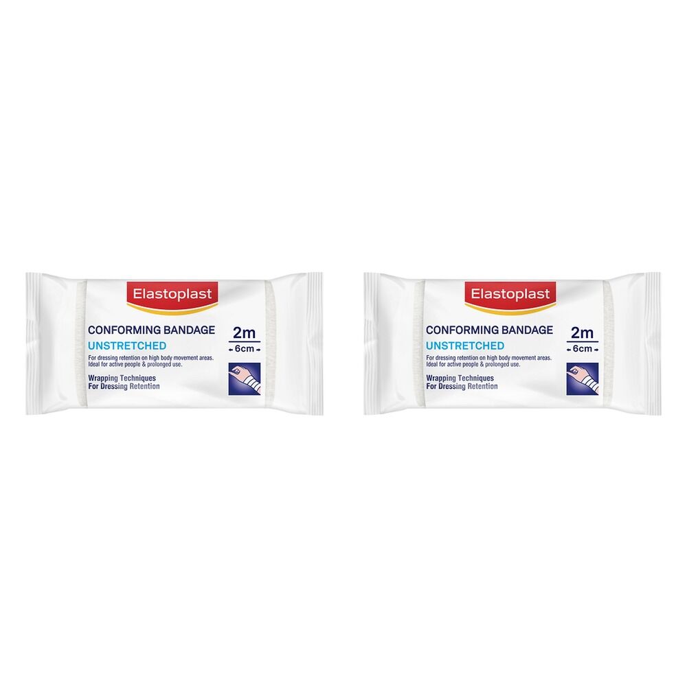 Elastoplast Conforming Bandage Unstretched 6cm x 2m Pack of 2