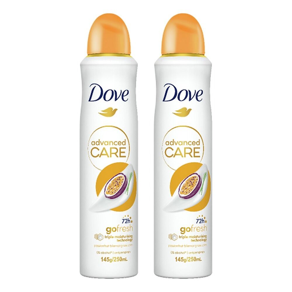 Dove Advanced Care 72H Go Fresh Passion Fruit & Lemongrass Pack of 2