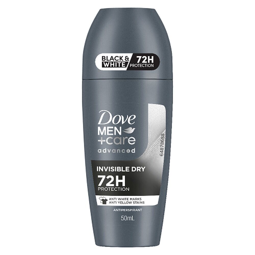 Dove Men Deodorant Advanced 72HR Invisible Dry Roll-On 50mL