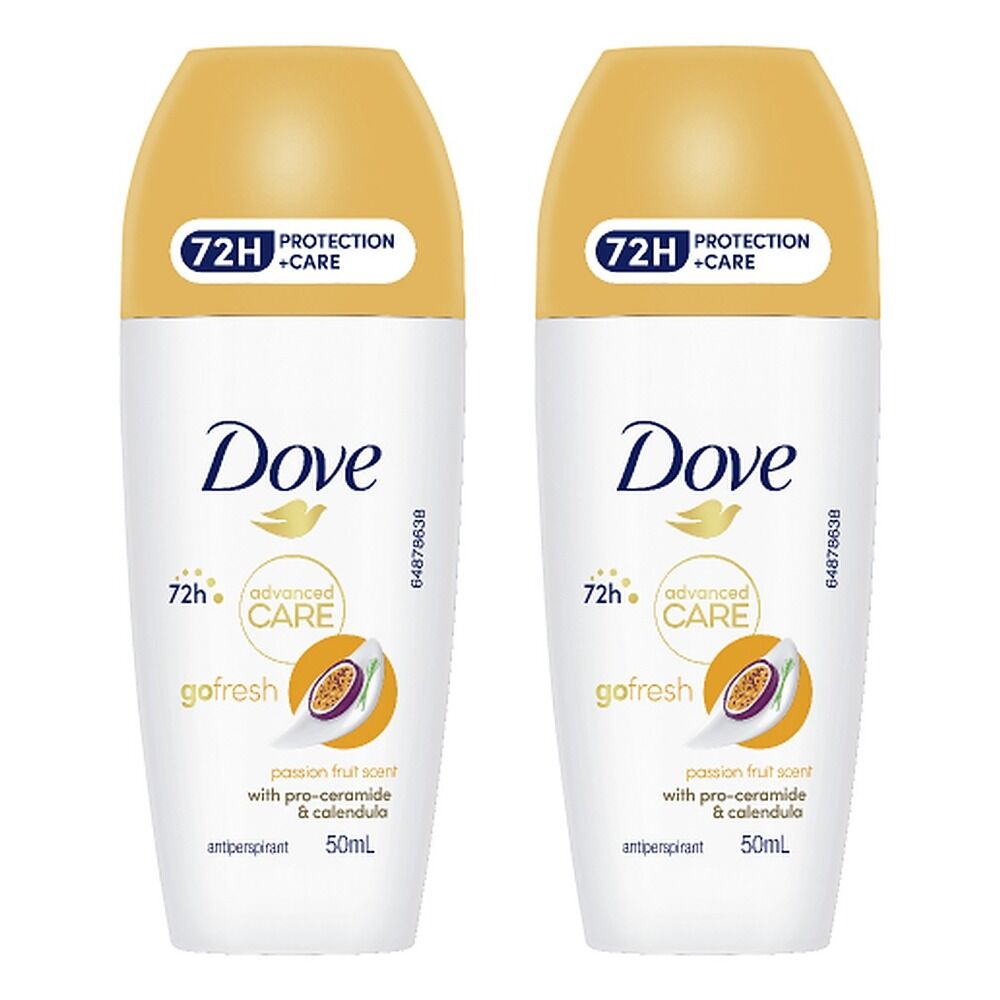 Dove Advanced Care Antiperspirant 72HR Protection Passionfruit Pack of 2