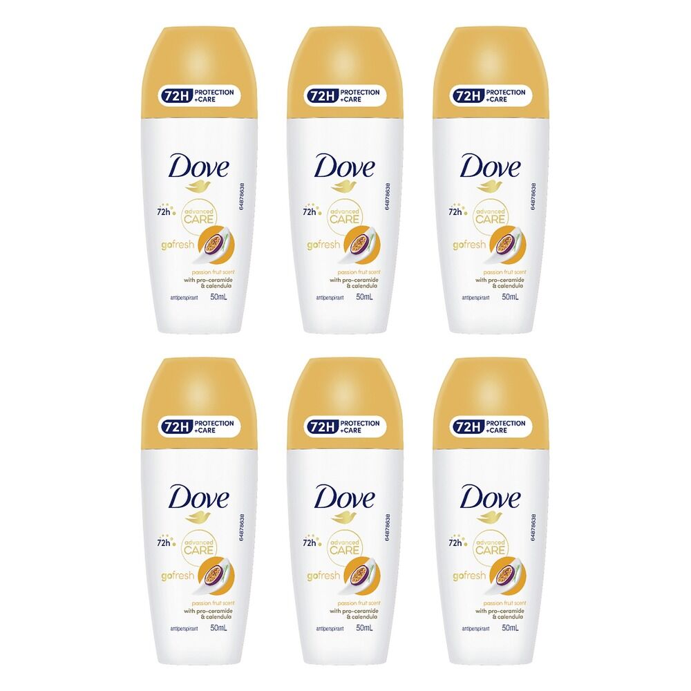 Dove Advanced Care Antiperspirant 72HR Protection Passionfruit Pack of 6