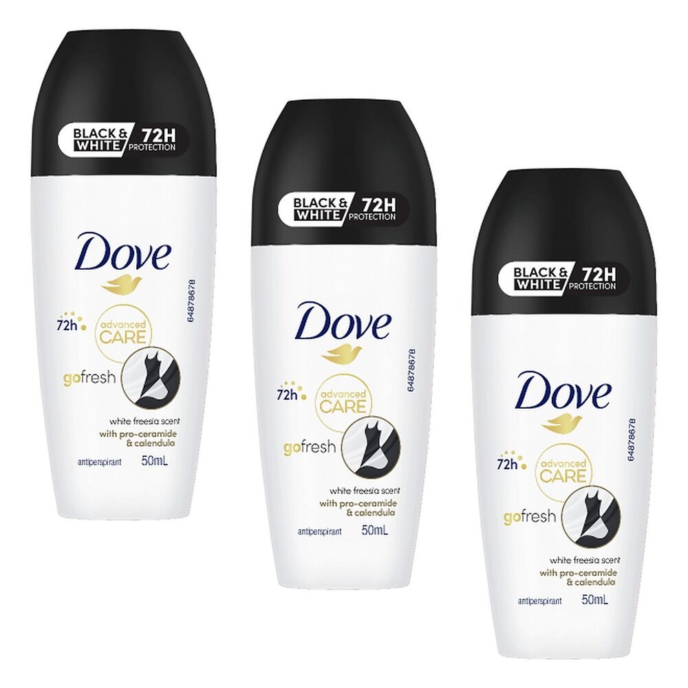 Dove Advanced Care Antiperspirant 72HR Protection Invisible Dry Pack of 3