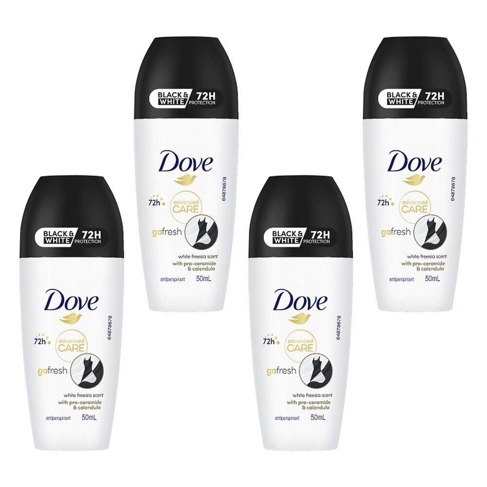 Dove Advanced Care Antiperspirant 72HR Protection Invisible Dry Pack of 4