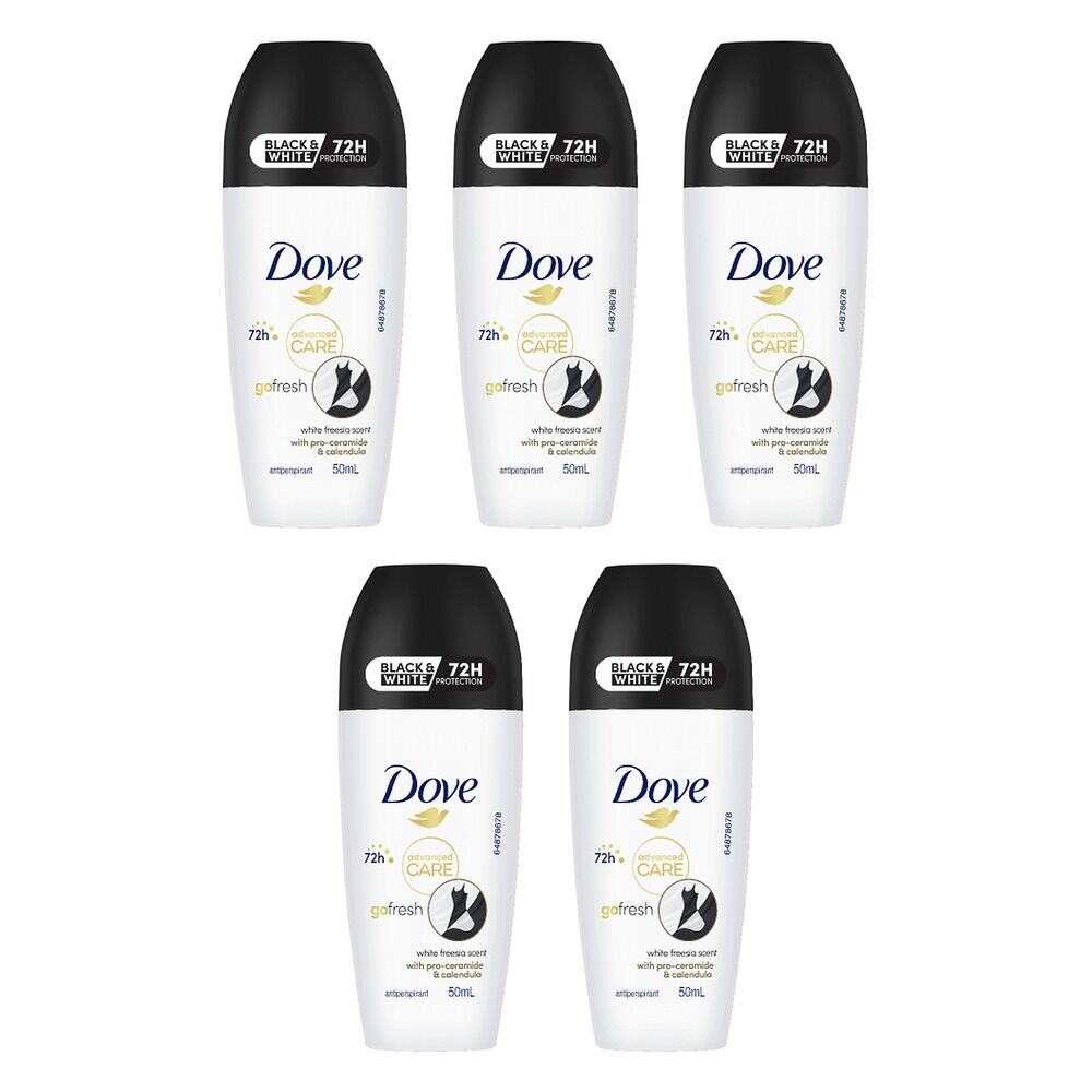 Dove Advanced Care Antiperspirant 72HR Protection Invisible Dry Pack of 5