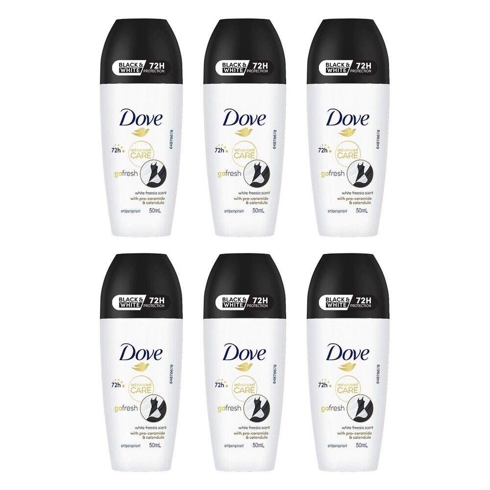 Dove Advanced Care Antiperspirant 72HR Protection Invisible Dry Pack of 6