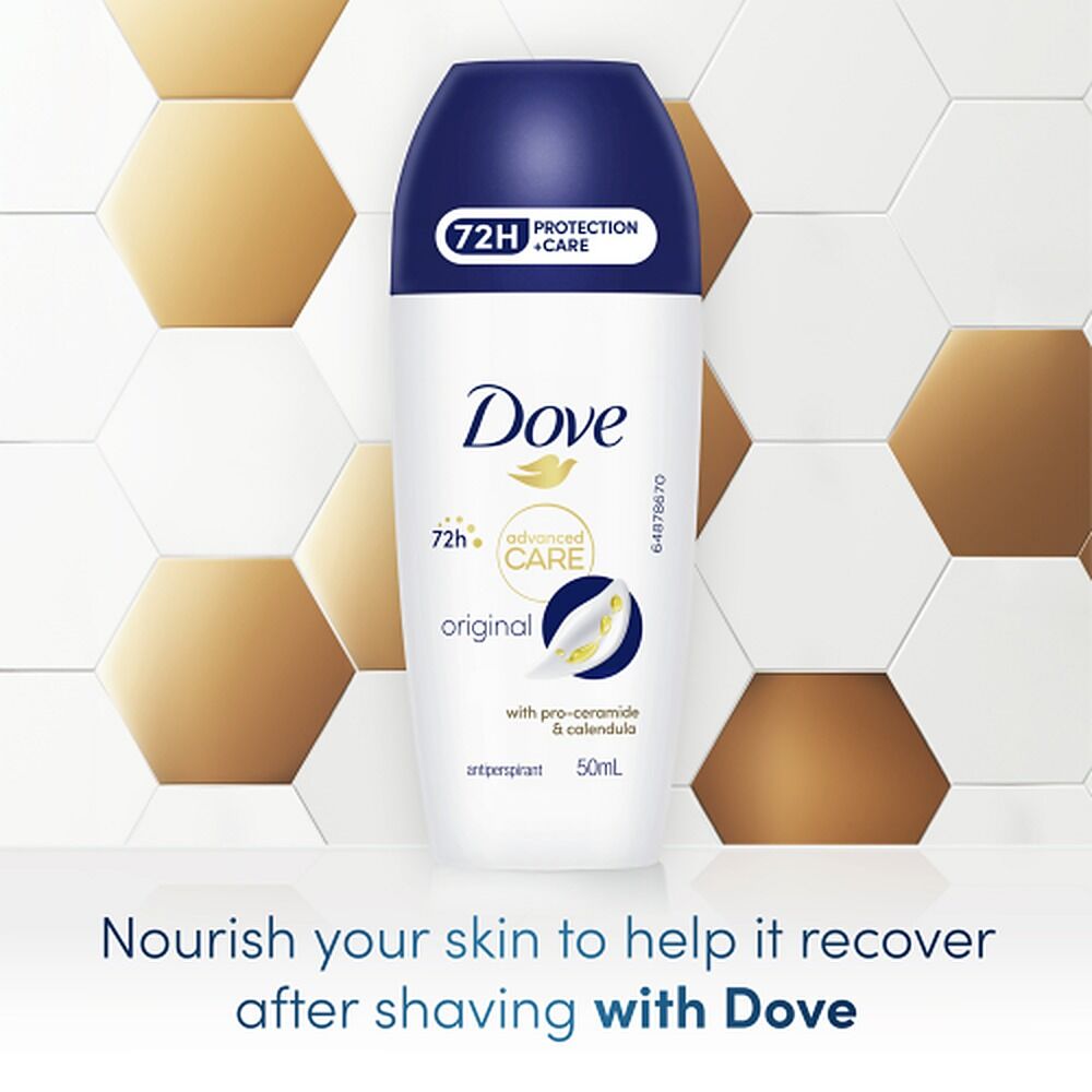Dove Advanced Care Antiperspirant 72HR Protection Original Roll-On 50mL