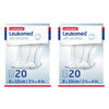 Leuko Leukomed Skin Sensitive Sterile Wound Dressing 8cm x 10cm 20 Bundle of 2