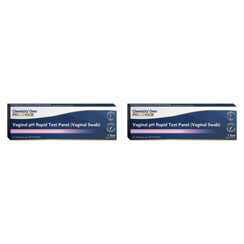 Chemists' Own PROCHECK Vaginal pH Rapid Test Panel Pack of 2