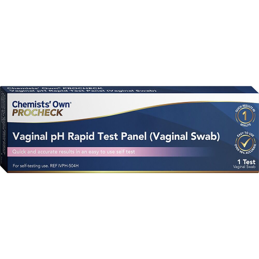 Chemists' Own PROCHECK Vaginal pH Rapid Test Panel