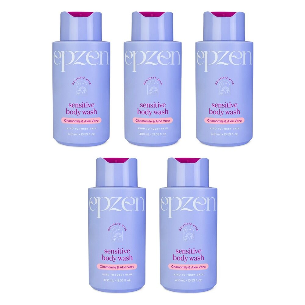 EpZen Delicate Diva Sensitive Body Wash 400mL Pack of 5