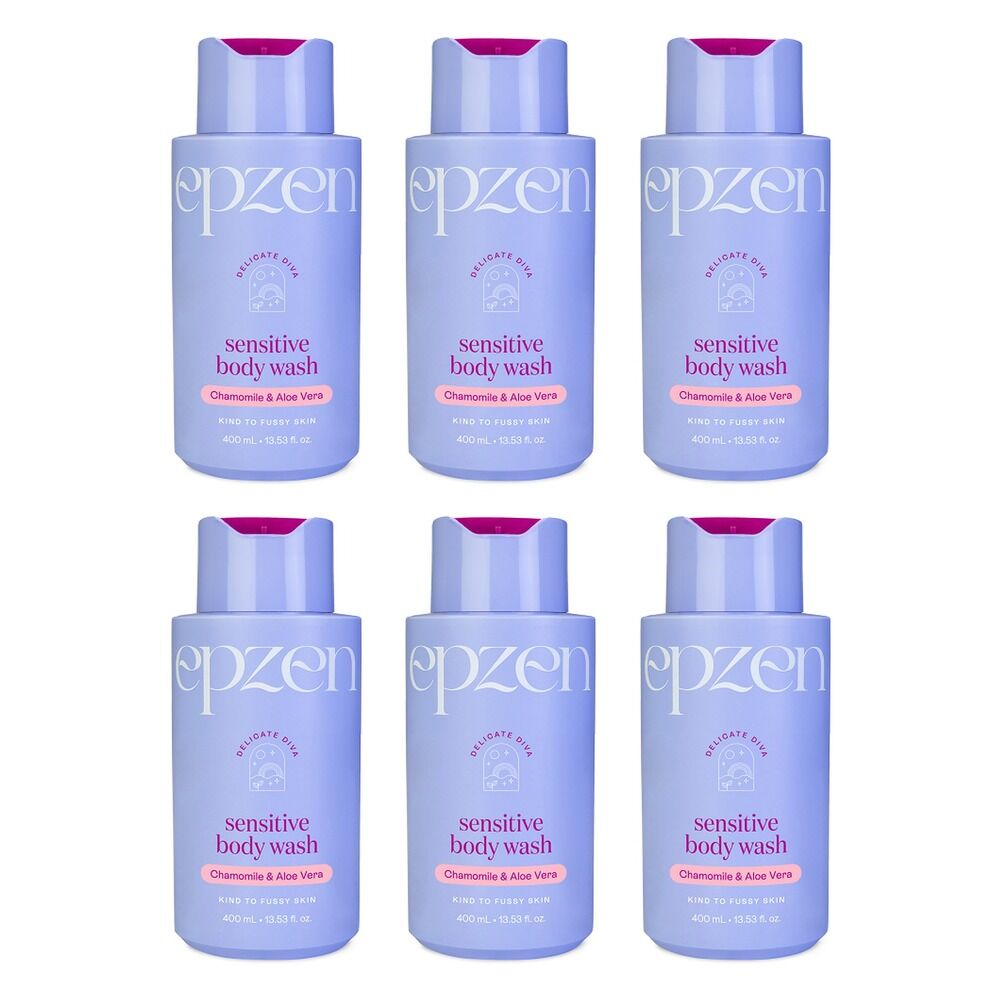 EpZen Delicate Diva Sensitive Body Wash 400mL Pack of 6