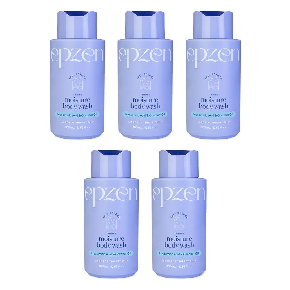 EpZen Skin Drench Triple Moisture Body Wash 400mL Pack of 5