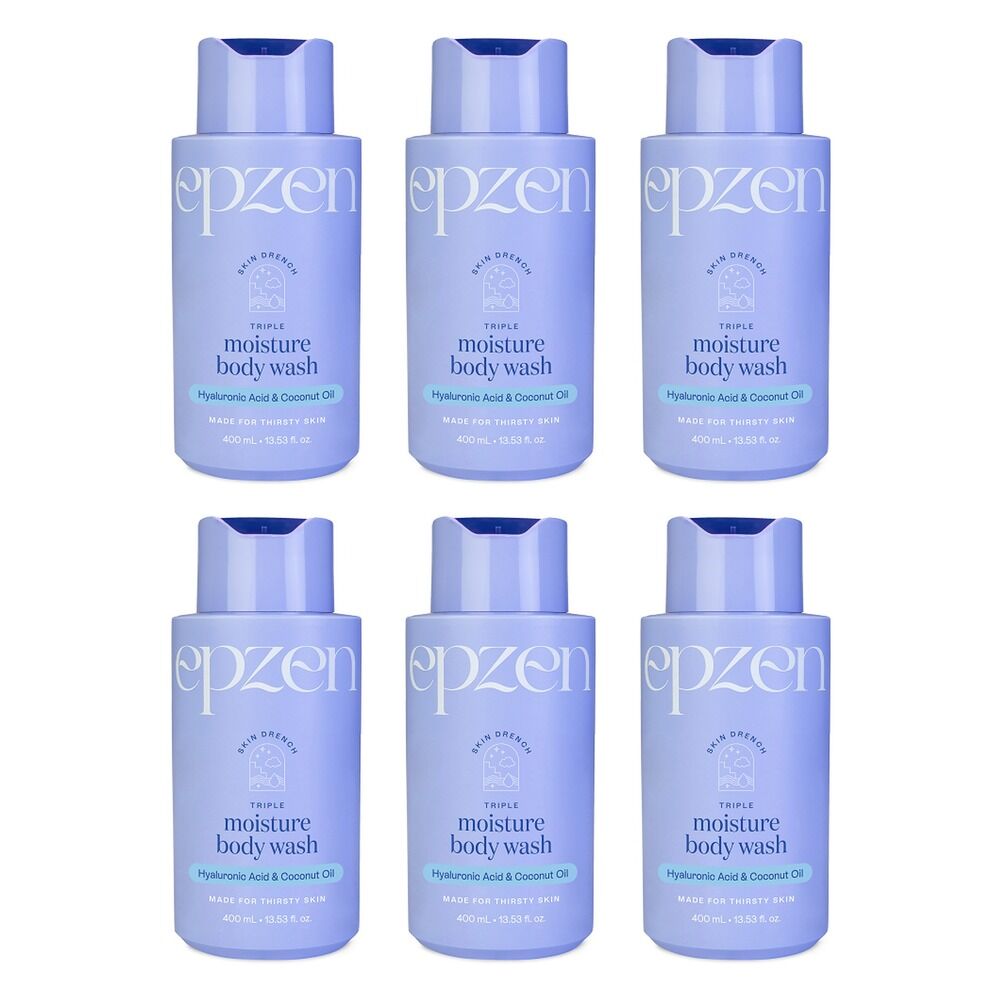 EpZen Skin Drench Triple Moisture Body Wash 400mL Pack of 6