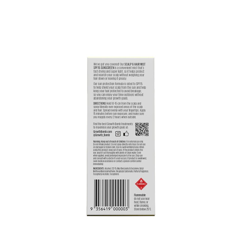 Growth Bomb Supercharge Scalp Mist SPF15 60mL