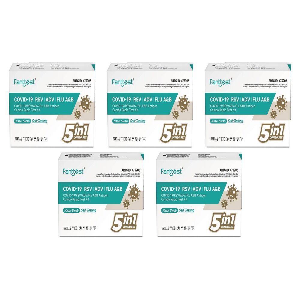 Fanttest 5-in-1 Covid Rapid Antigen Test Pack of 5