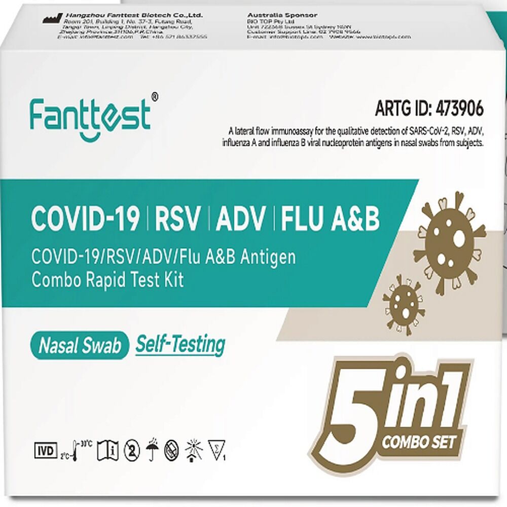 Fanttest 5 In 1 COVID Test 5 Pack