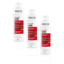 Dercos Energising Stimulating Shampoo 200mL Pack of 3