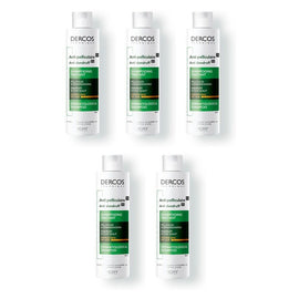 Dercos Anti-Dandruff DS Shampoo for Dry Hair 200mL Pack of 5